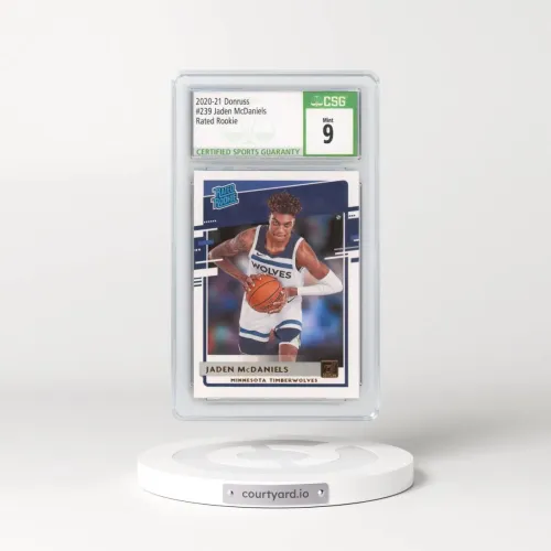 2020 Donruss #239 Jaden McDaniels (CSG 9 MINT)