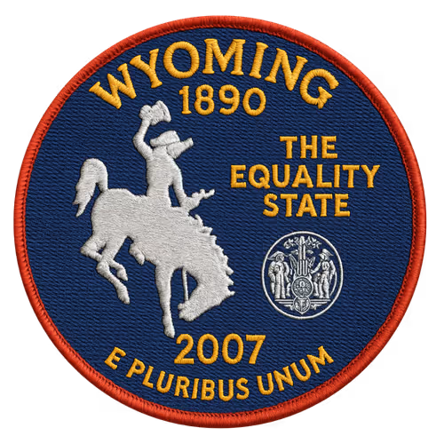 44/56 Wyoming State Quarter Patch #45