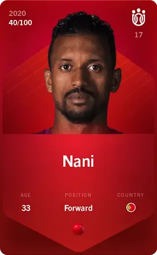 Nani2020-21•Rare40/100 ＃114611934710137191202130206231492834293839034481074285714834586059634934090113