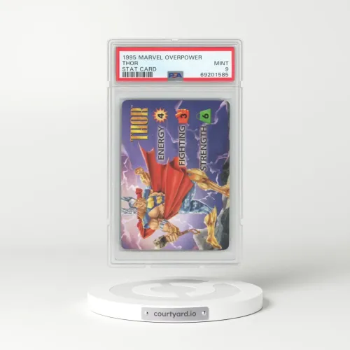 1995 Marvel Overpower Thor - Stat Card (PSA 9 MINT)