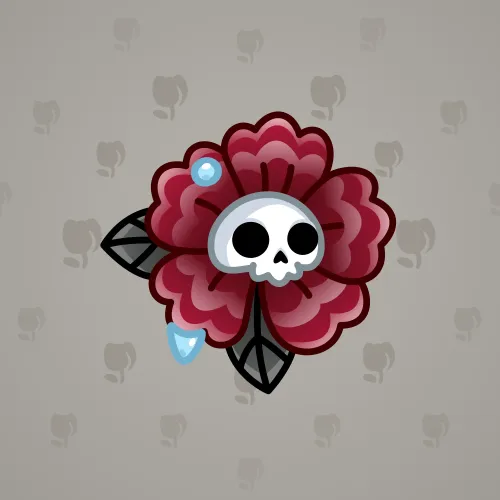 Skull Flower #12374