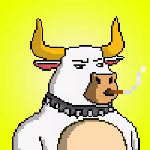 Pixel Crypto Bull society Co #128
