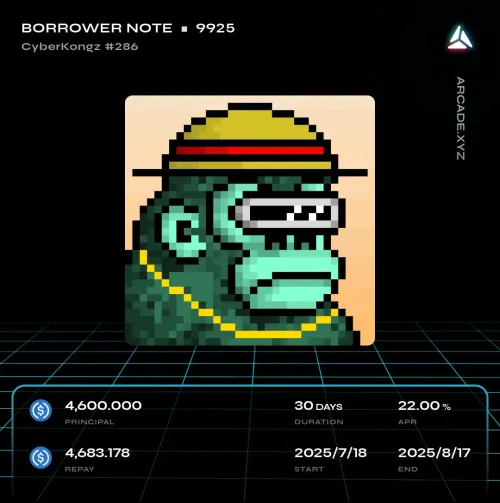 Arcade.xyz Borrower Note #9925