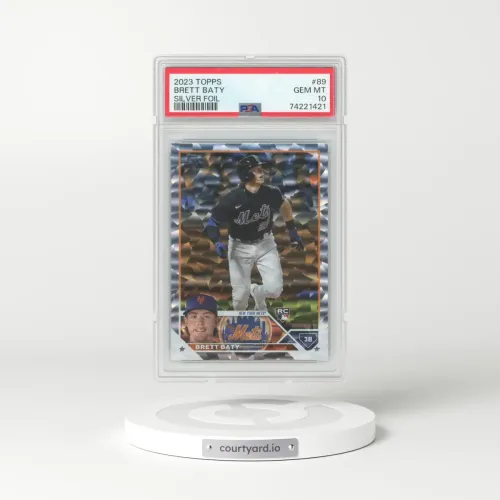 2023 Topps #89 Brett Baty - Silver Foil (PSA 10 GEM MINT)