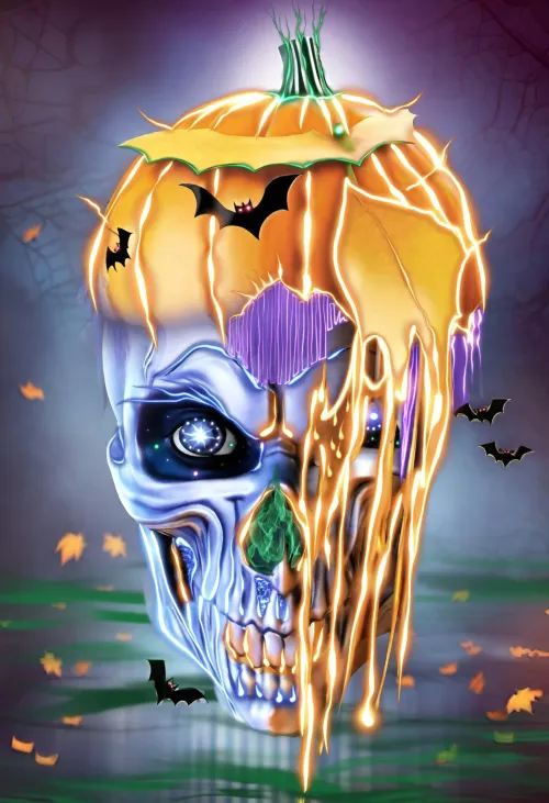 Halloween Space Skull