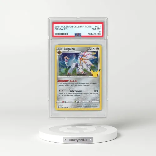 2021 Pokémon Celebrations #021 Solgaleo (PSA 8 NM-MT)