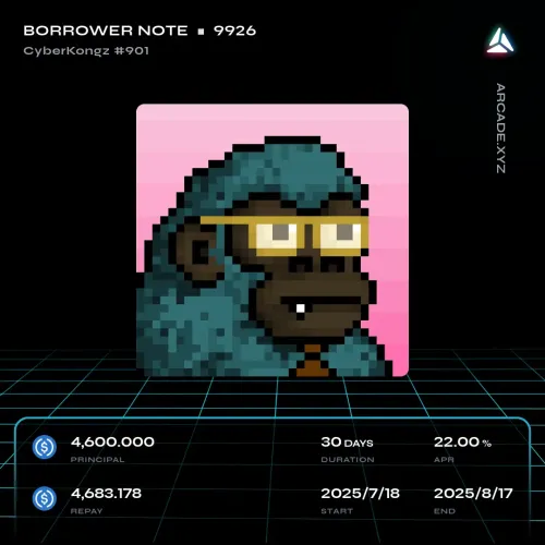 Arcade.xyz Borrower Note #9926