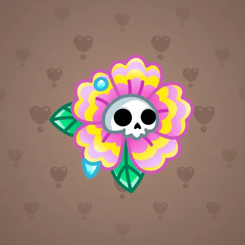 Skull Flower #11729