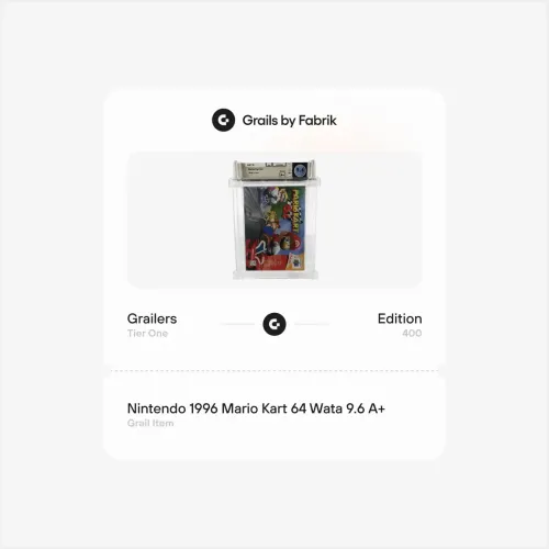 Grailers Nintendo 1996 Mario Kart 64 Wata 9.6 A+ Sealed #9