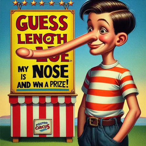 A boy with a long nose #2