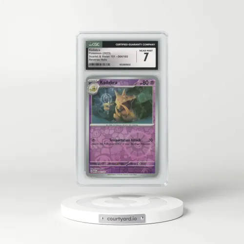 2023 Scarlet & Violet 151 - MEW EN #064/165 Kadabra - Reverse Holo (CGC 7 NM)