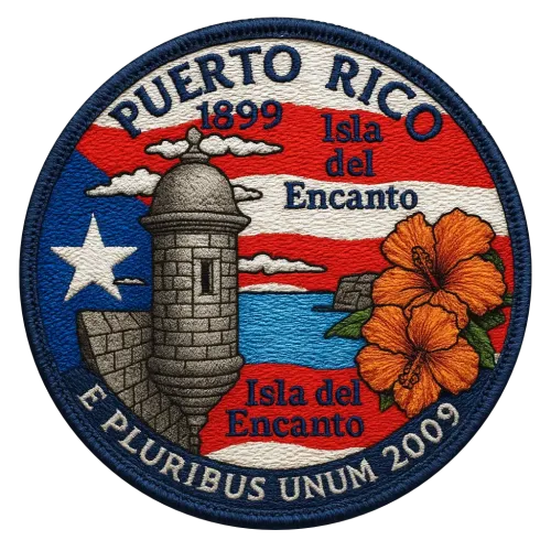 52/56 Puerto Rico State Quarter Patch #53