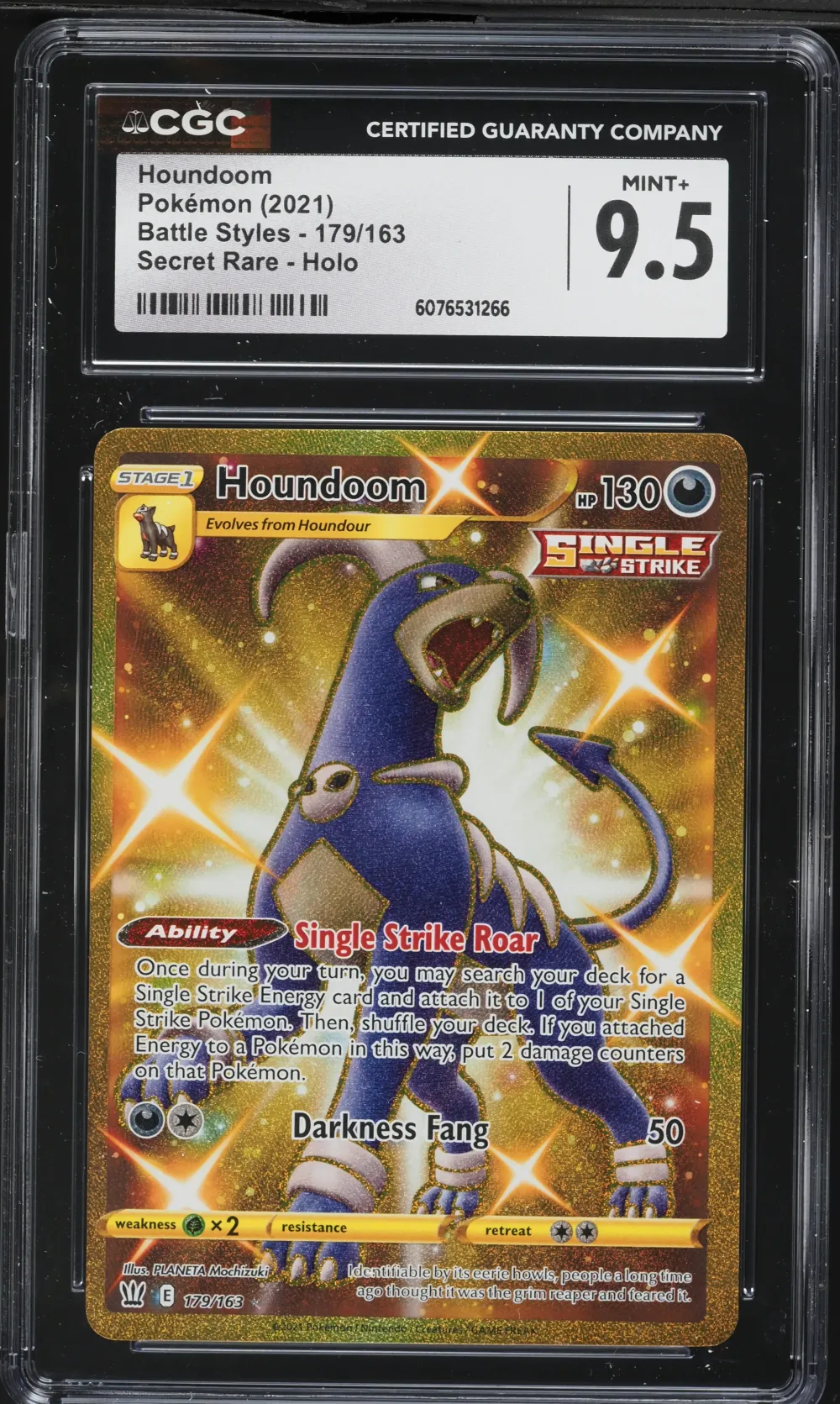 2021 #179 Full Art/Houndoom CGC 