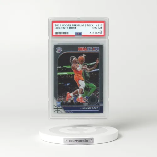 2019 Panini Hoops Premium Stock #213 Luguentz Dort (PSA 10 GEM MINT)