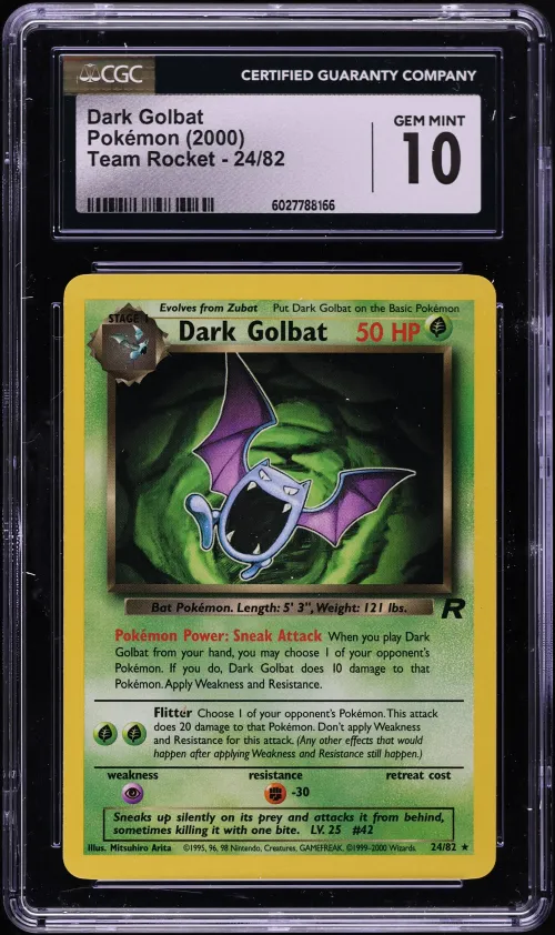 2000 #24 Dark Golbat CGC 10 Rock