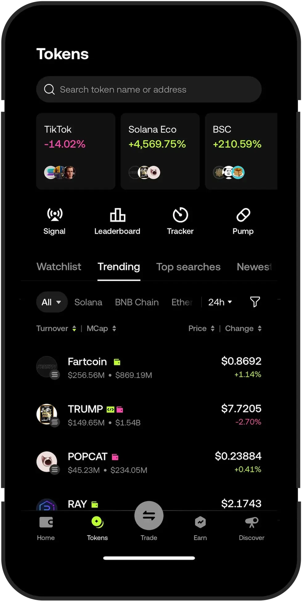 Alat trading & eksplorasi DEX yang canggih
