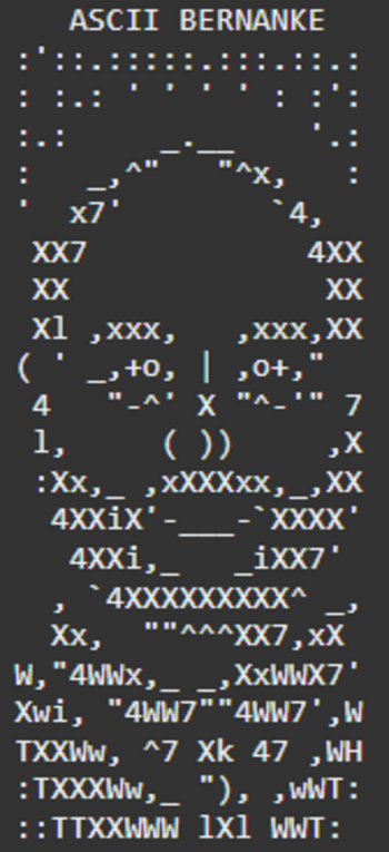 ASCII•BERNANKE
