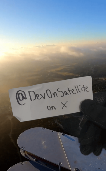 Token Dev is on 500ft Satellite Tower