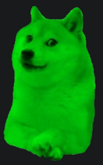 Jeton Weed Lover Green Doge