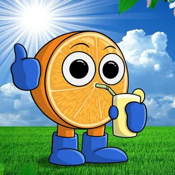 Token Half Orange Drinking Lemonade