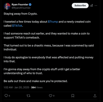 Токен Sahil Scammed Ryan Fournier