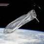 Token First Condom Floating in Space
