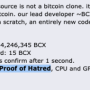 1st Proof of Hatred Coin Token