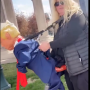 Token Woman Behinds a Doll Trump